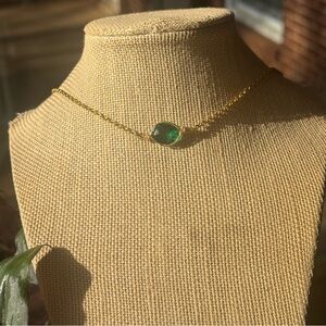 Stunning bright green lab fire tanzanite wrapped crystal